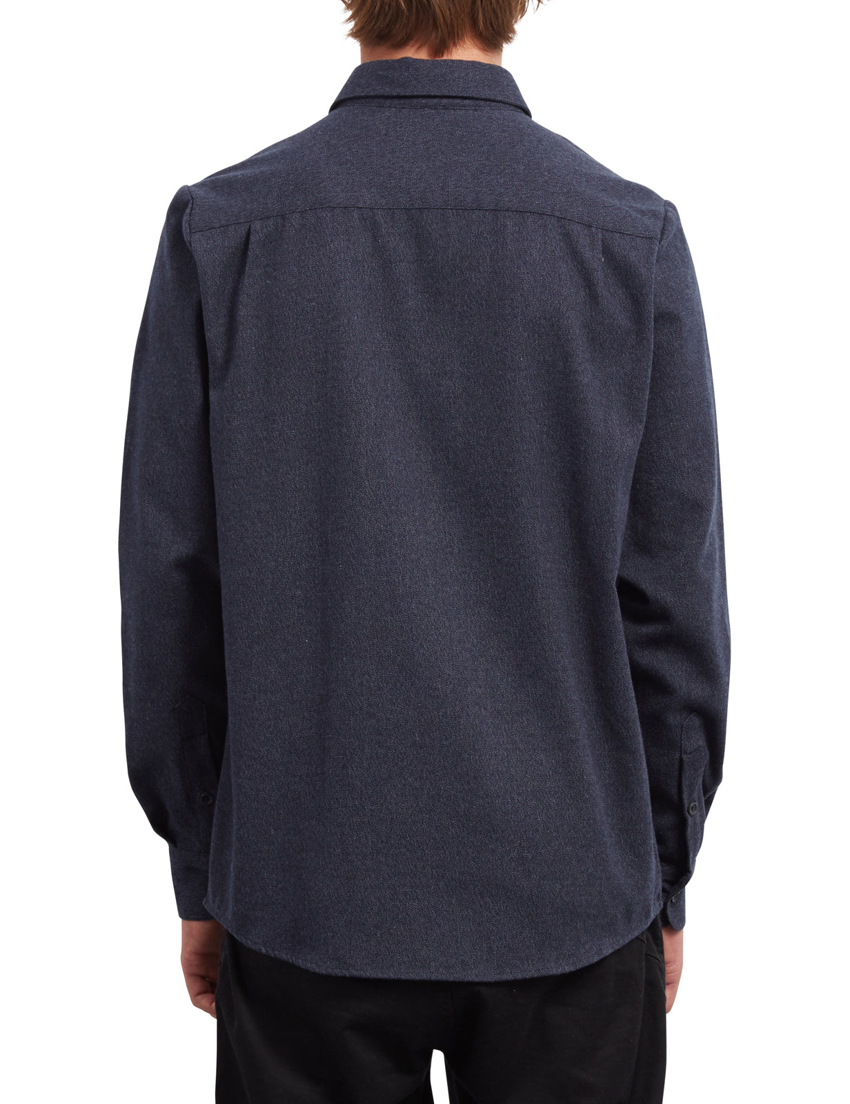 Volcom Hickson Update Long Sleeve Shirt in Midnight Blue