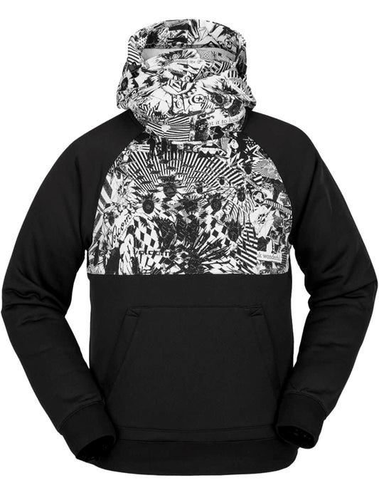 Volcom Hydro Riding Pullover Hoody in Black White