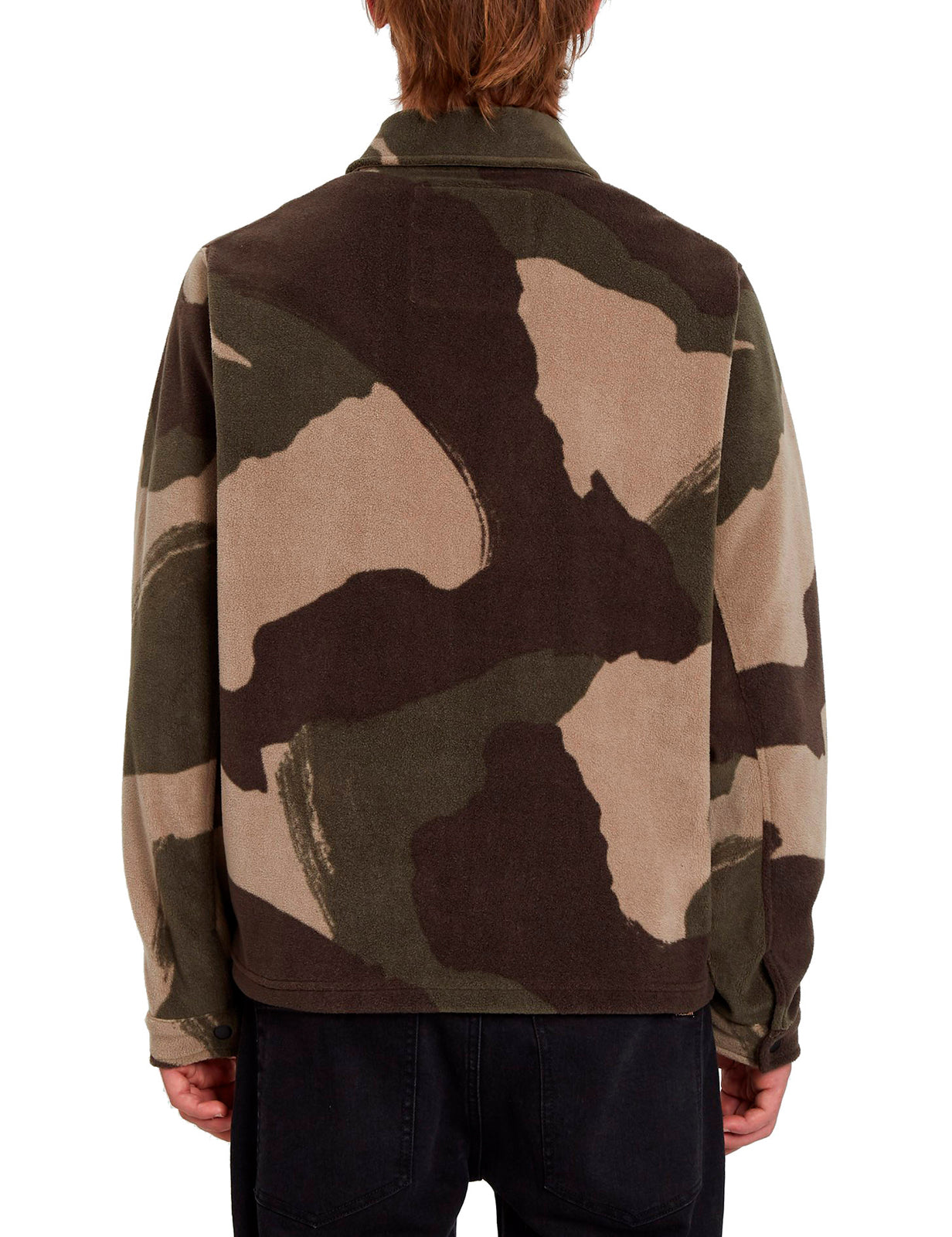 Volcom Imson Full Zip Fleece in Camouflage