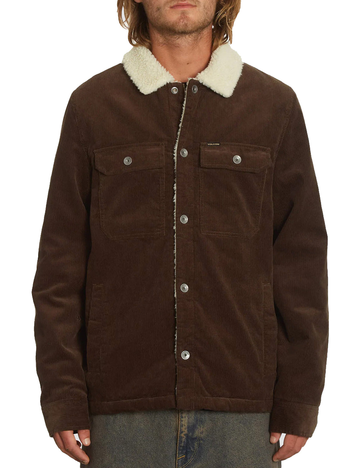 Volcom Keaton Jacket in Dark Brown