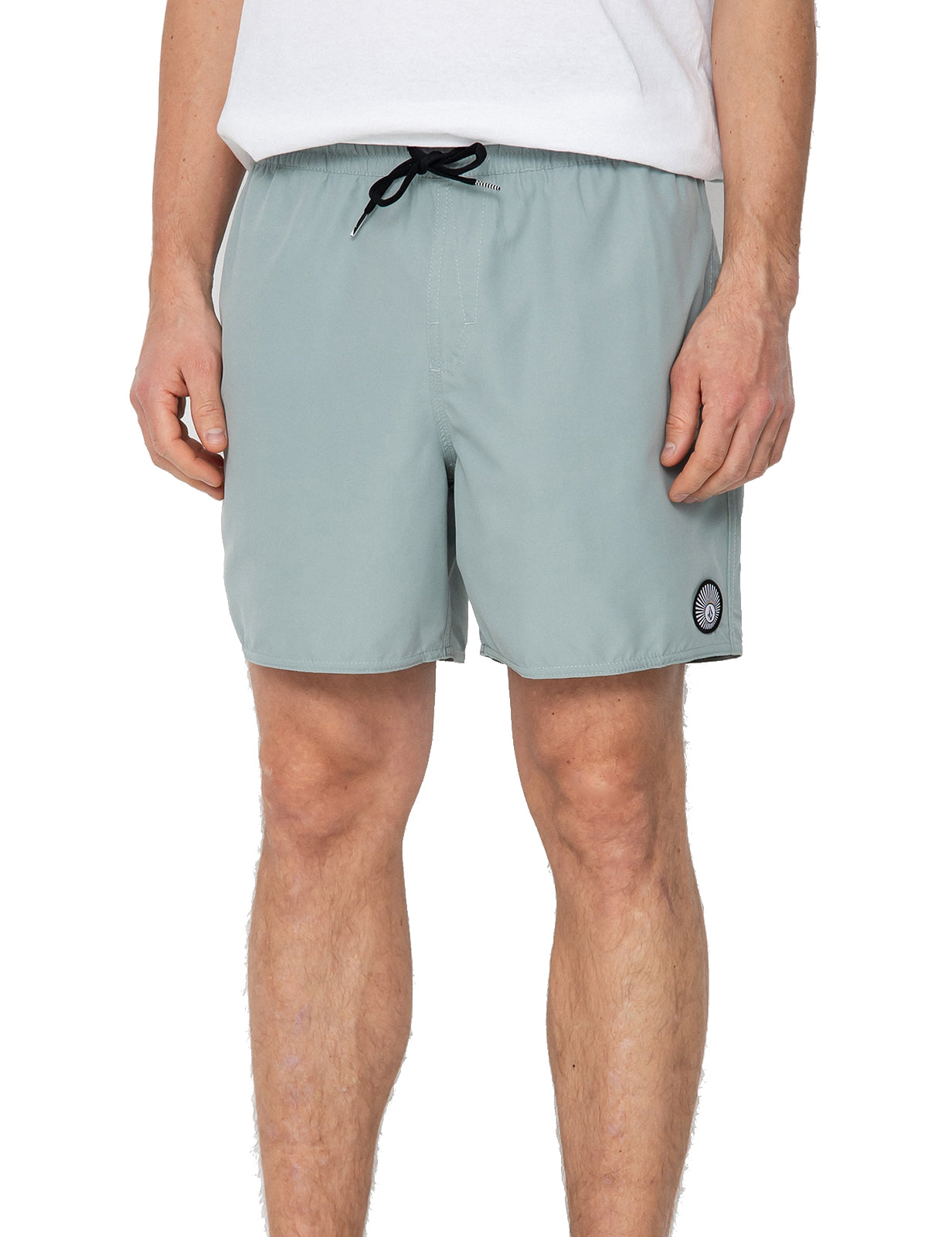 Volcom Lido Solid Trunk 16 Elasticated Boardshorts in Abyss