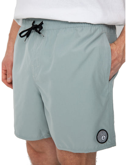 Volcom Lido Solid Trunk 16 Elasticated Boardshorts in Abyss