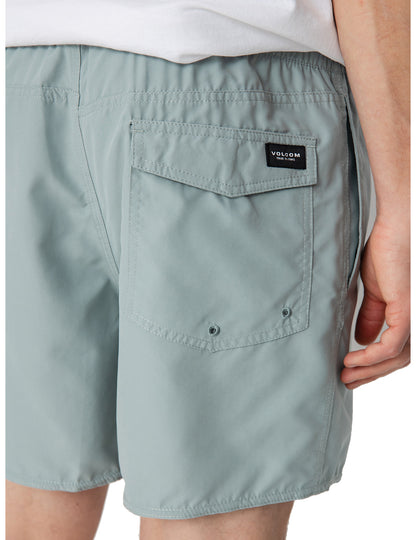 Volcom Lido Solid Trunk 16 Elasticated Boardshorts in Abyss