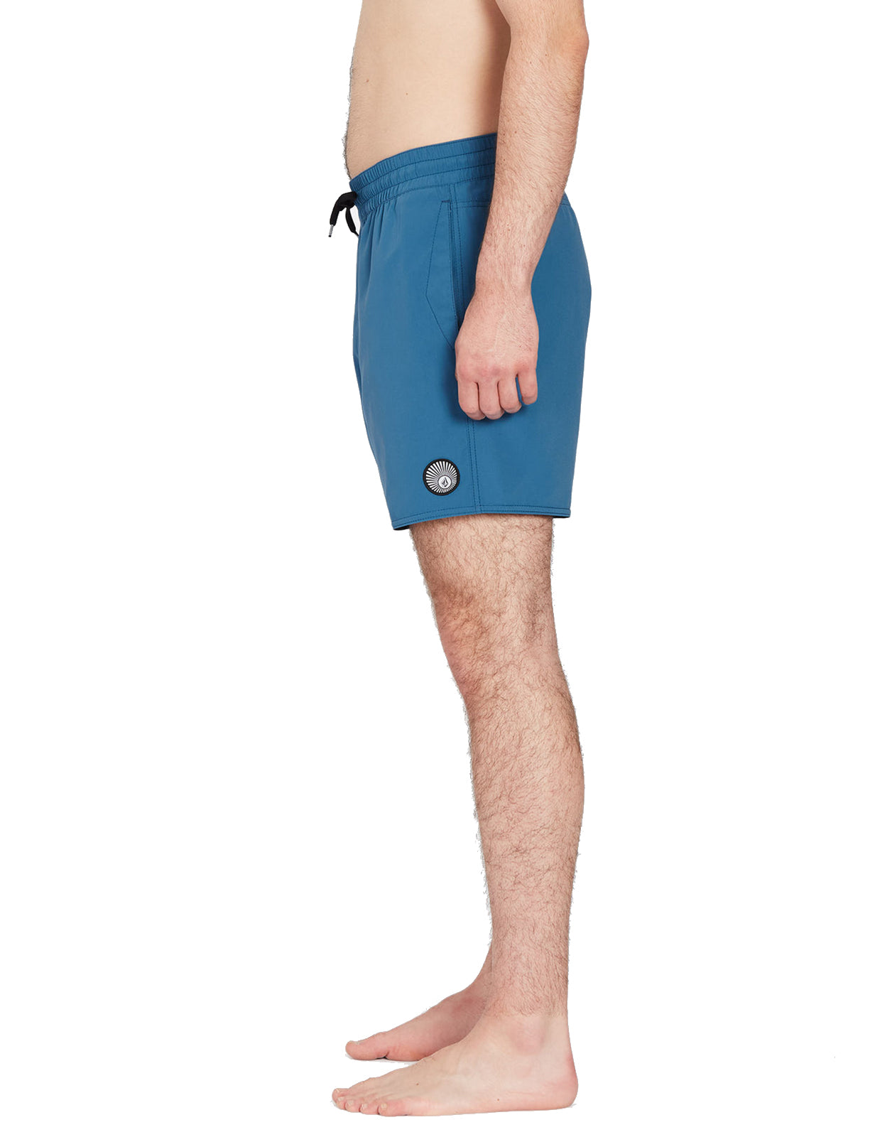 Volcom – Lido Solid Trunk 16 – Elastische Boardshorts in gealtertem Indigo