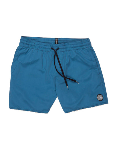 Volcom – Lido Solid Trunk 16 – Elastische Boardshorts in gealtertem Indigo