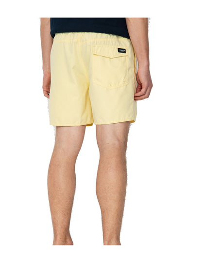 Volcom Lido Solid Trunk 16 Elasticated Boardshorts in Dawn Yellow