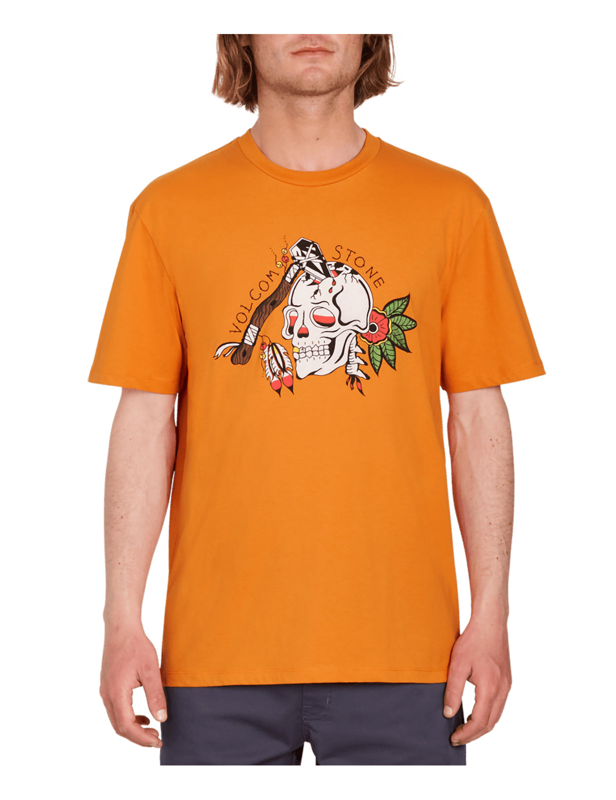 Volcom Lintell 1 Short Sleeve T-Shirt in Saffron