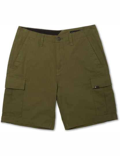 Volcom March Cargo Shorts in Military