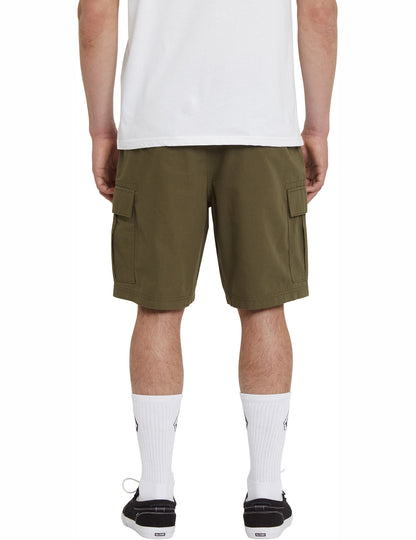 Volcom March Cargo Shorts in Military