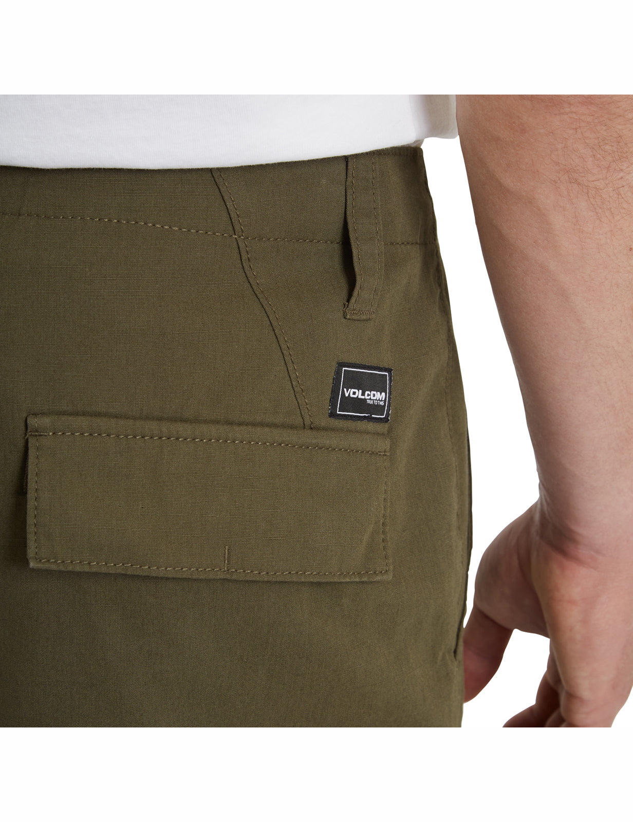 Volcom March Cargo Shorts in Military