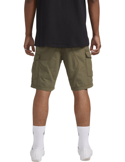 Volcom Miter II Cargo Shorts in Army Green Combo