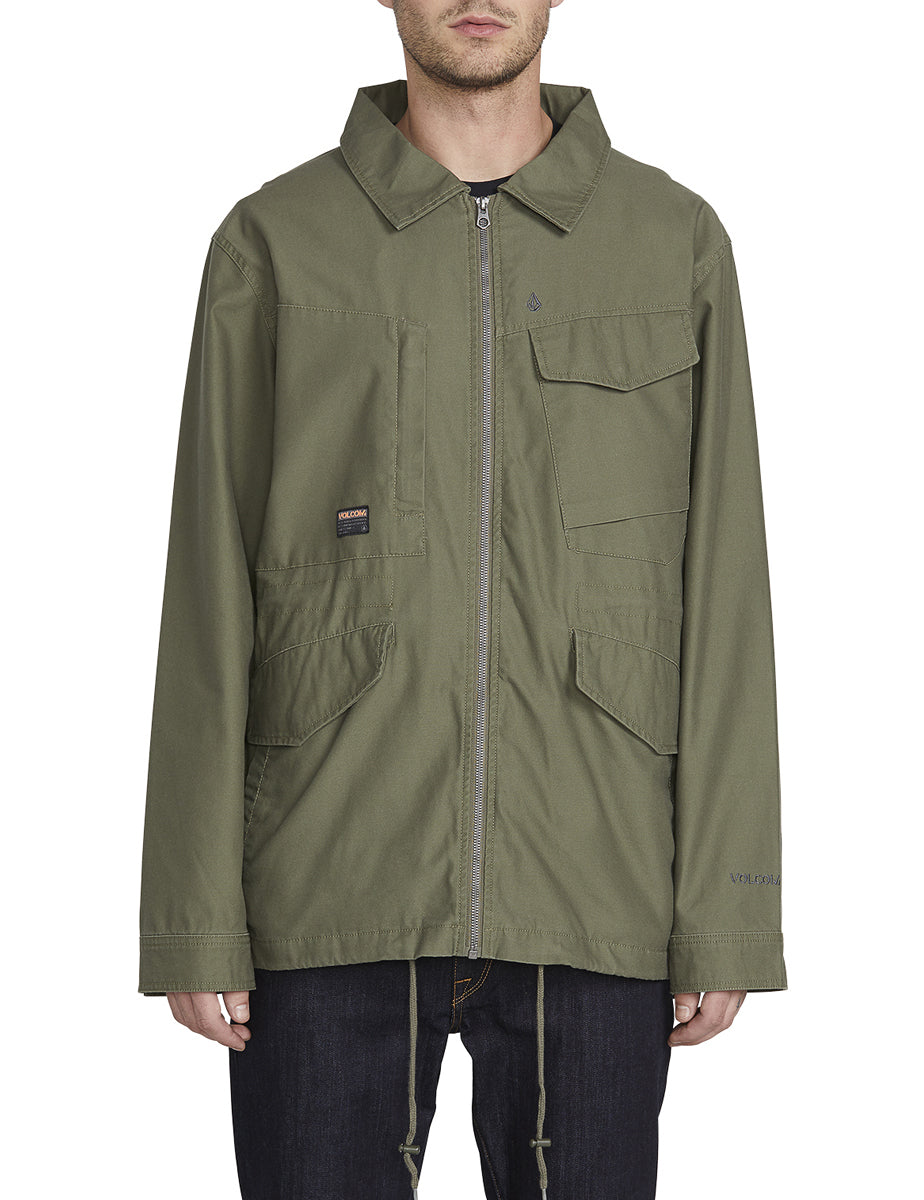 Volcom Peace Tribe Jacket in Army Green Combo