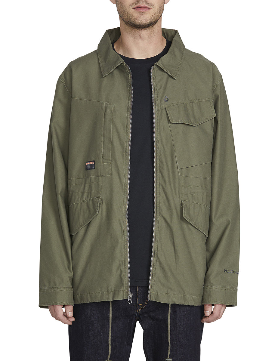 Volcom Peace Tribe Jacket in Army Green Combo