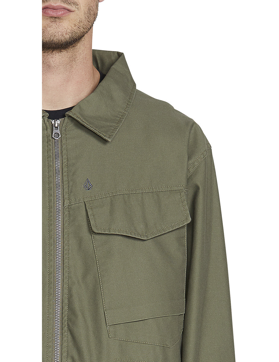 Volcom Peace Tribe Jacket in Army Green Combo