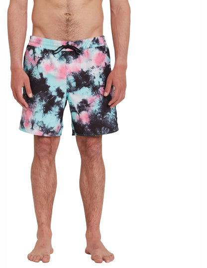 Volcom Poly Party Trunk 17 Elasticated Boardshorts in Antigua Sand