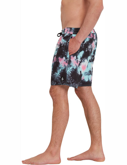 Volcom Poly Party Trunk 17 Elasticated Boardshorts in Antigua Sand