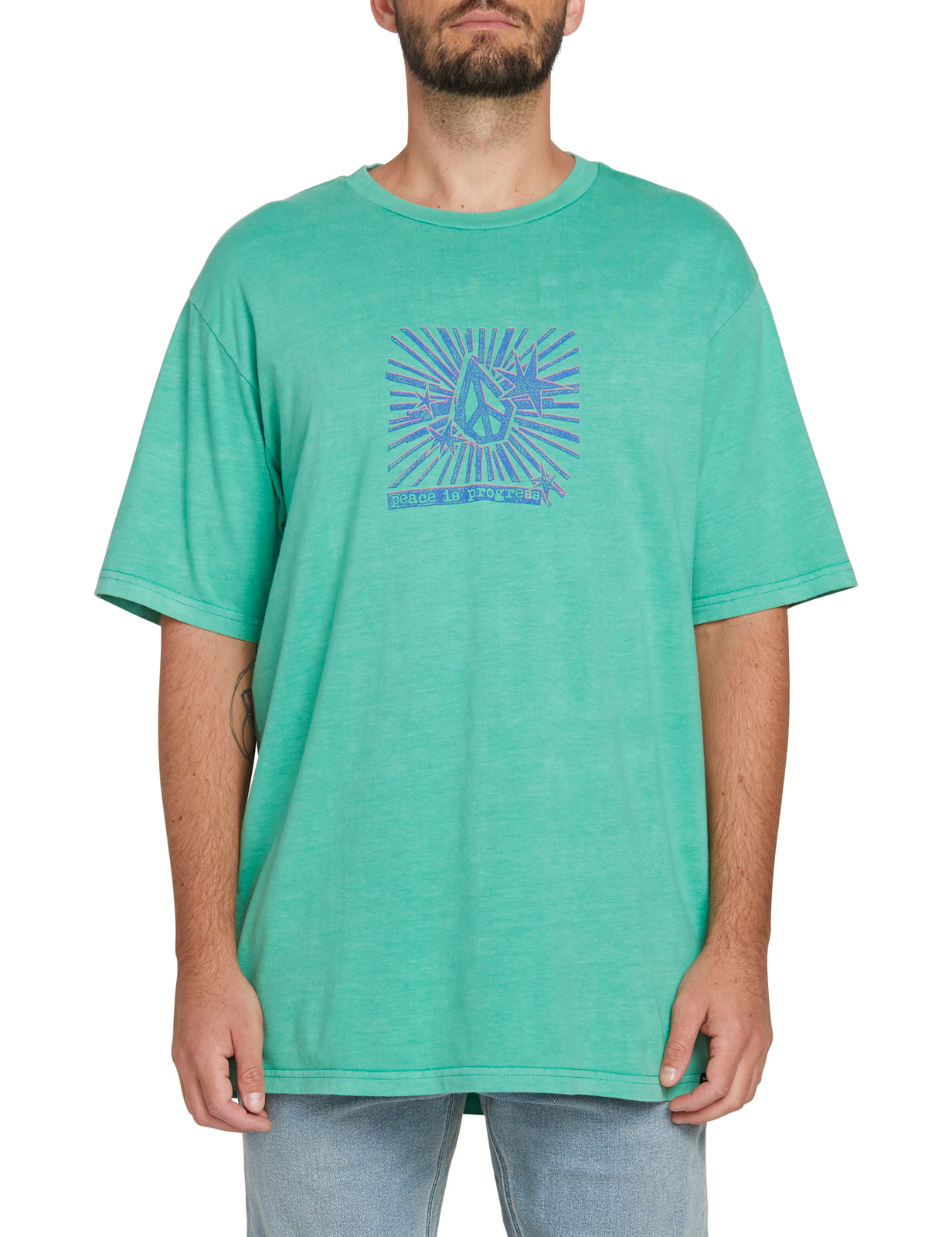 Volcom Prog Star Short Sleeve T-Shirt in Winter Green