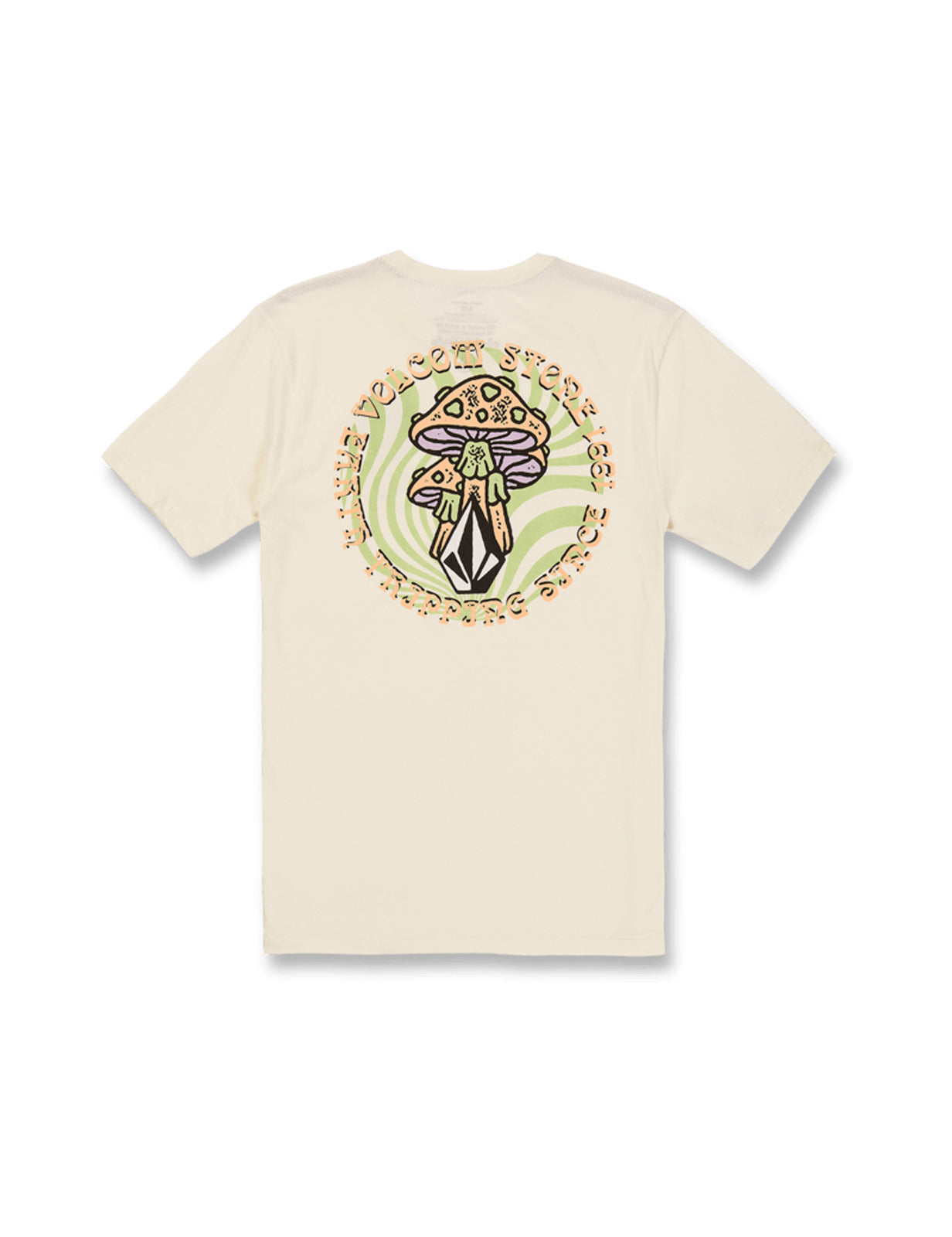 Volcom Psychike Short Sleeve T-Shirt in Off White