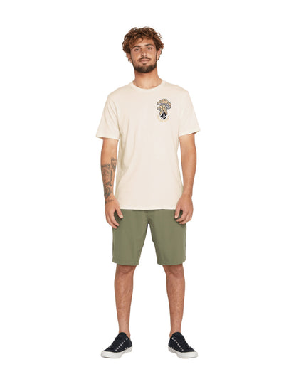 Volcom Psychike Short Sleeve T-Shirt in Off White