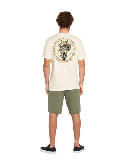 Volcom Psychike Short Sleeve T-Shirt in Off White