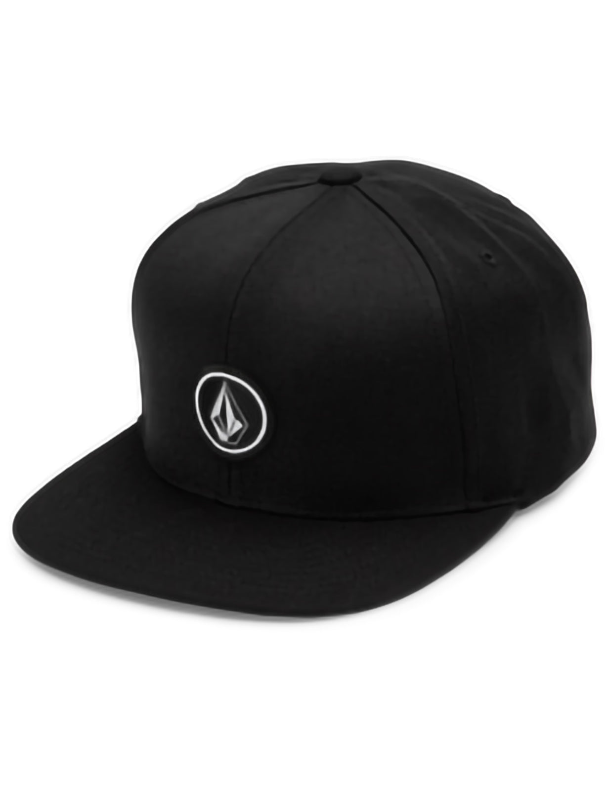 Volcom Quarter Twill Flat Peak Cap in Black