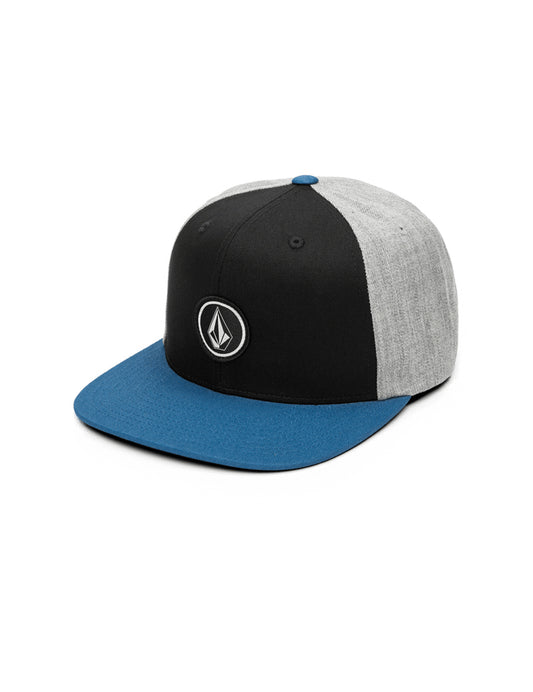 Volcom Quarter Twill Flat Peak Cap in Dark Blue