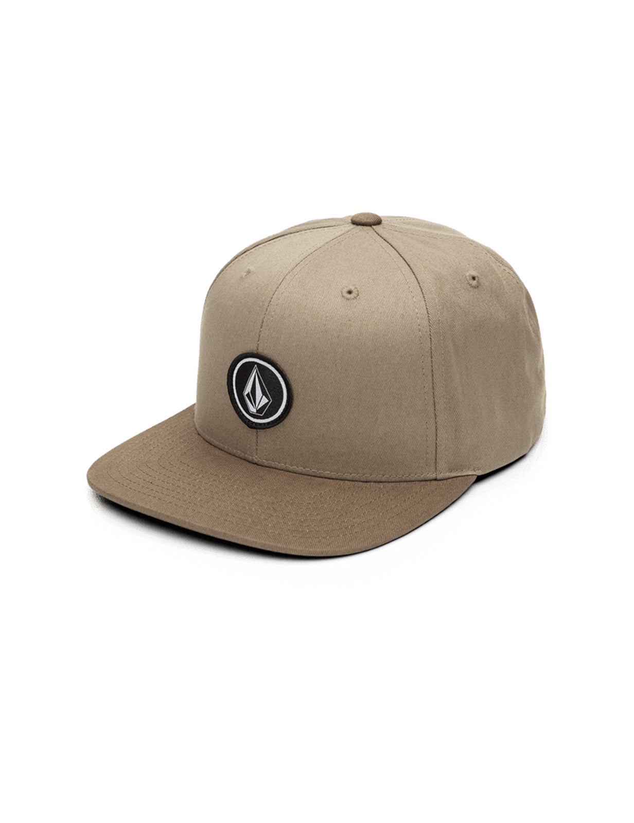 Volcom – Quarter Twill-Kappe mit flachem Schirm in Khaki