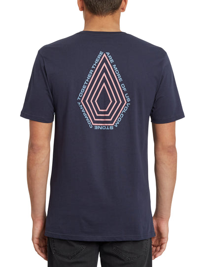 Volcom Radiation Short Sleeve T-Shirt in Navy