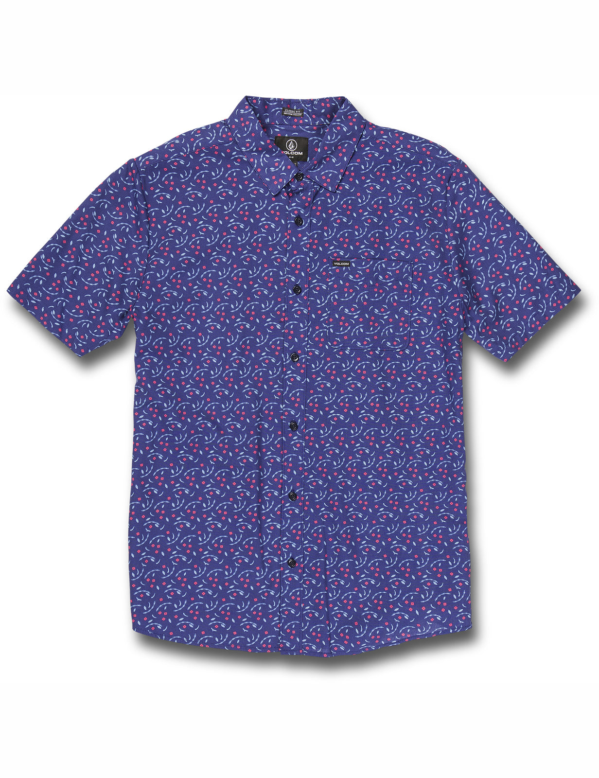 Volcom Rickshaw Short Sleeve Shirt in Blueprint