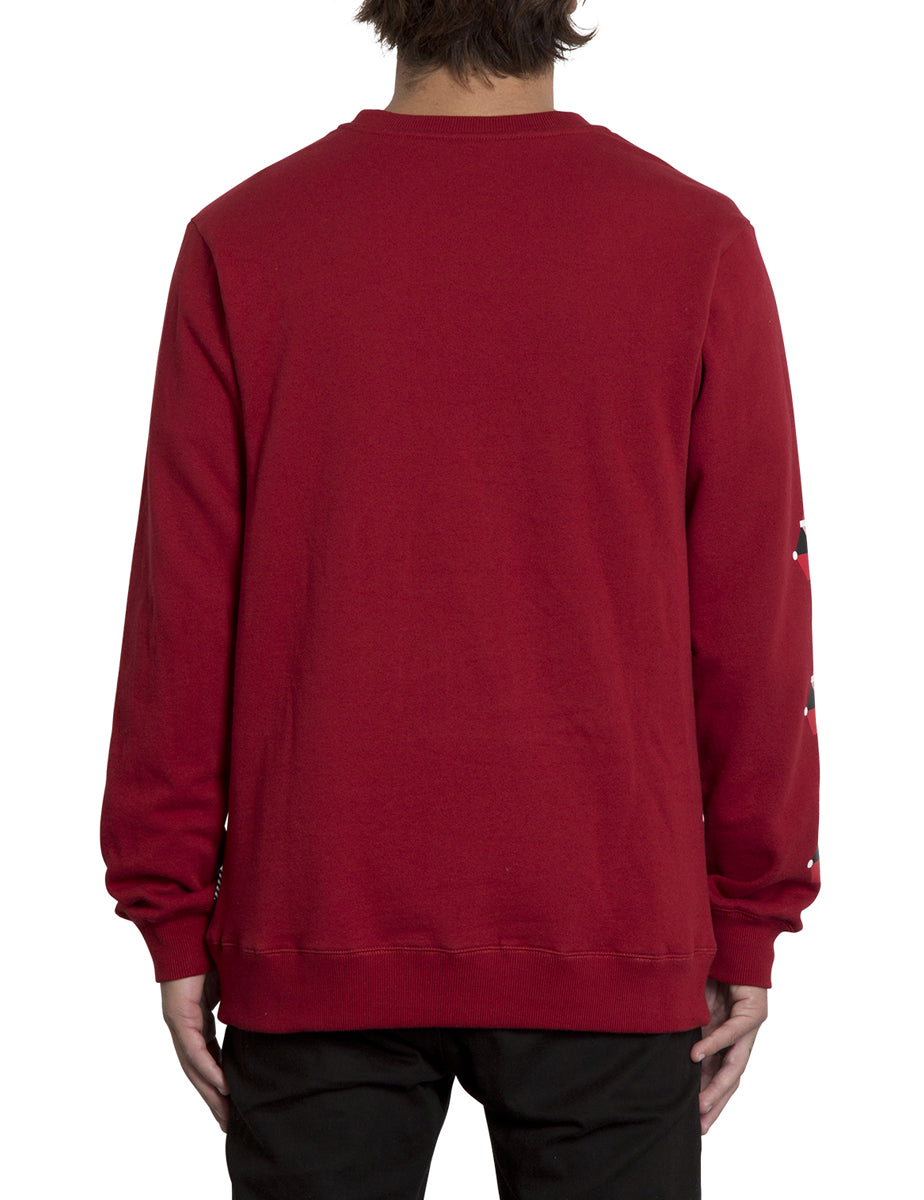 Volcom Santastone Sweatshirt in Deep Red