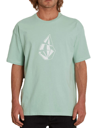 Volcom Scratched Stone Short Sleeve T-Shirt in Lichen Green