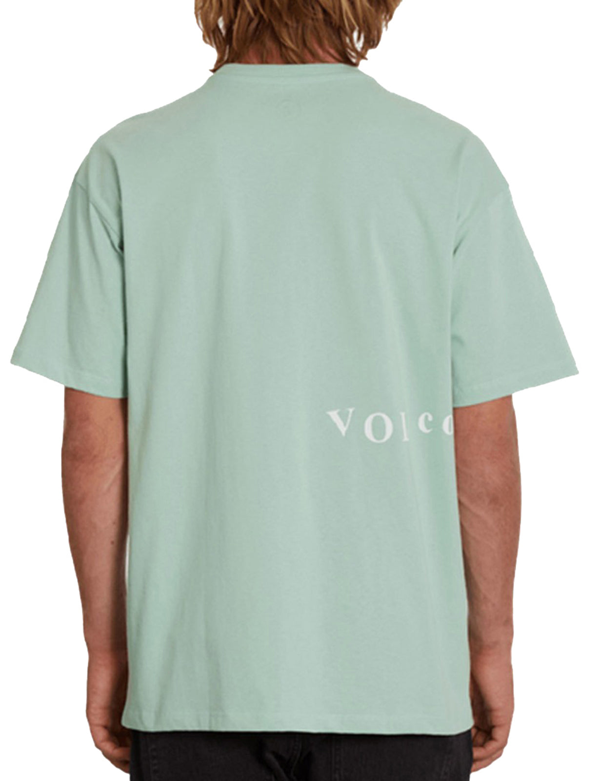 Volcom Scratched Stone Short Sleeve T-Shirt in Lichen Green