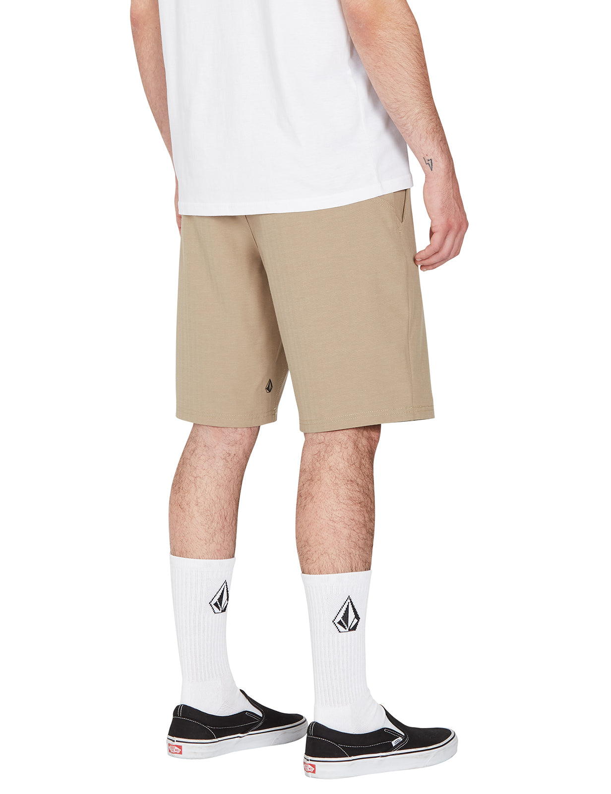 Volcom Slub Frickin Cross Shred 20 Shorts in Khaki