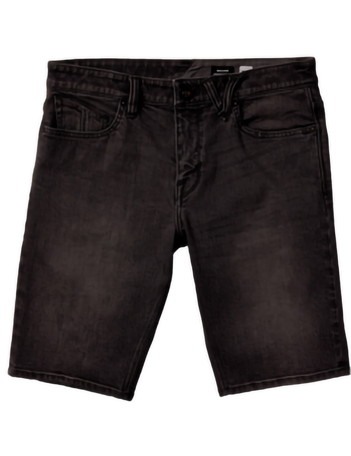 Volcom Solver Denim Shorts in Black Out