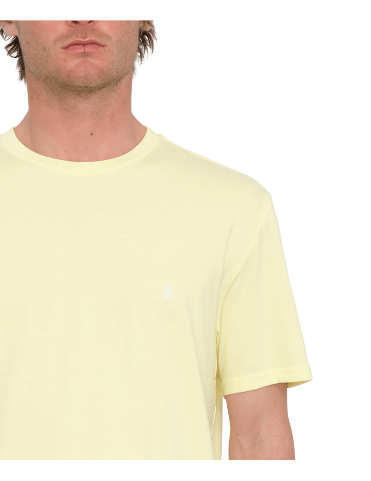 Volcom Stone Blanks Short Sleeve T-Shirt in Aura Yellow