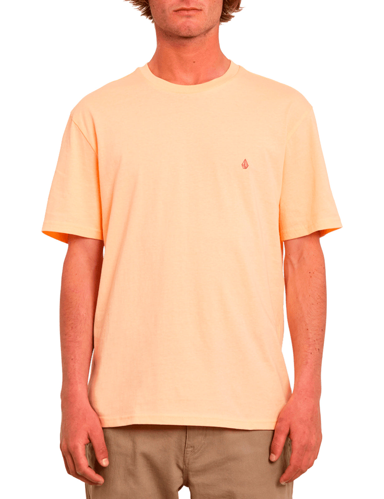 Volcom Stone Blanks Short Sleeve T-Shirt in Cream Blush