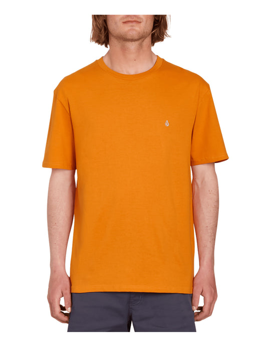 Volcom Stone Blanks Short Sleeve T-Shirt in Saffron