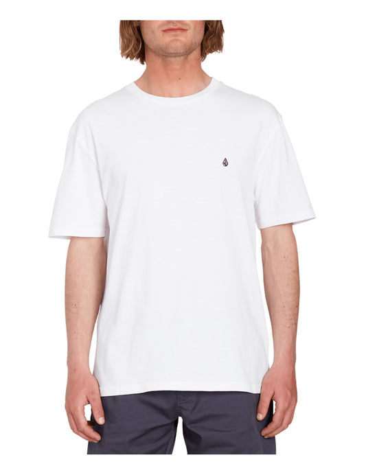 Volcom Stone Blanks Short Sleeve T-Shirt in White