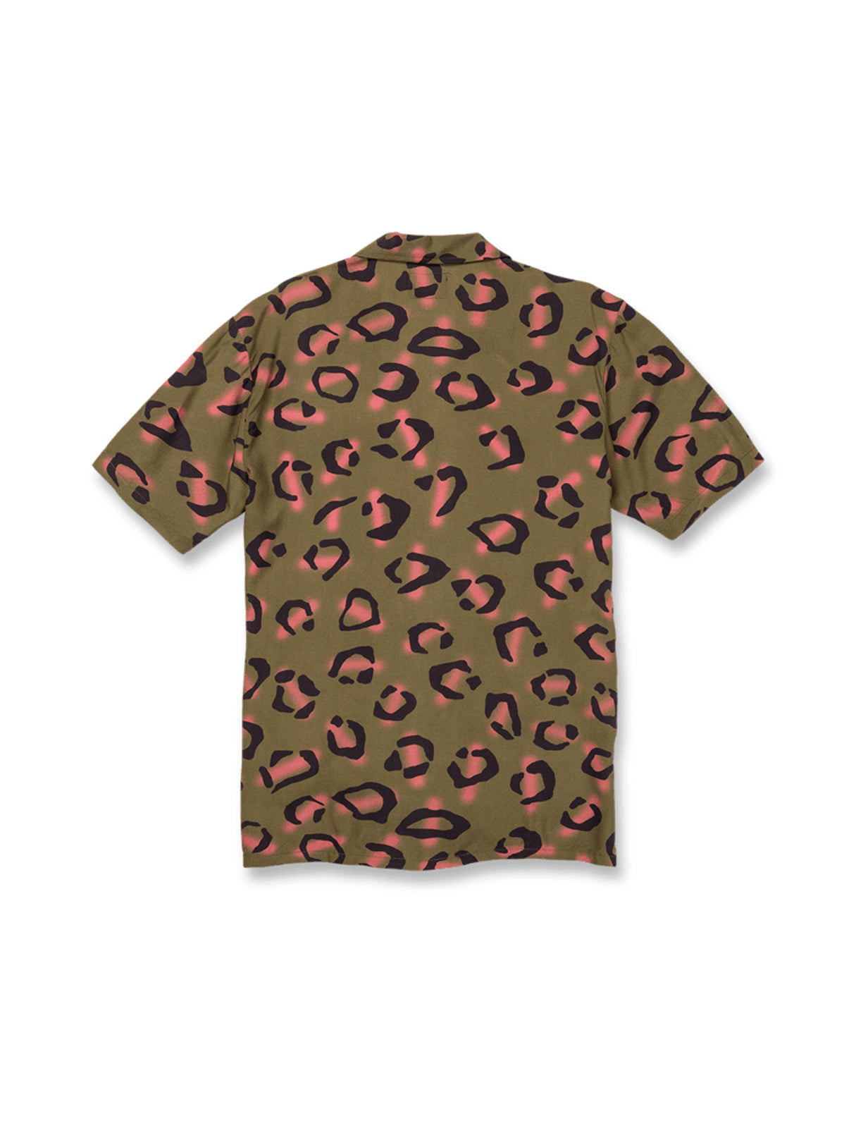 Volcom Stone Party Animals Short Sleeve Shirt in Military