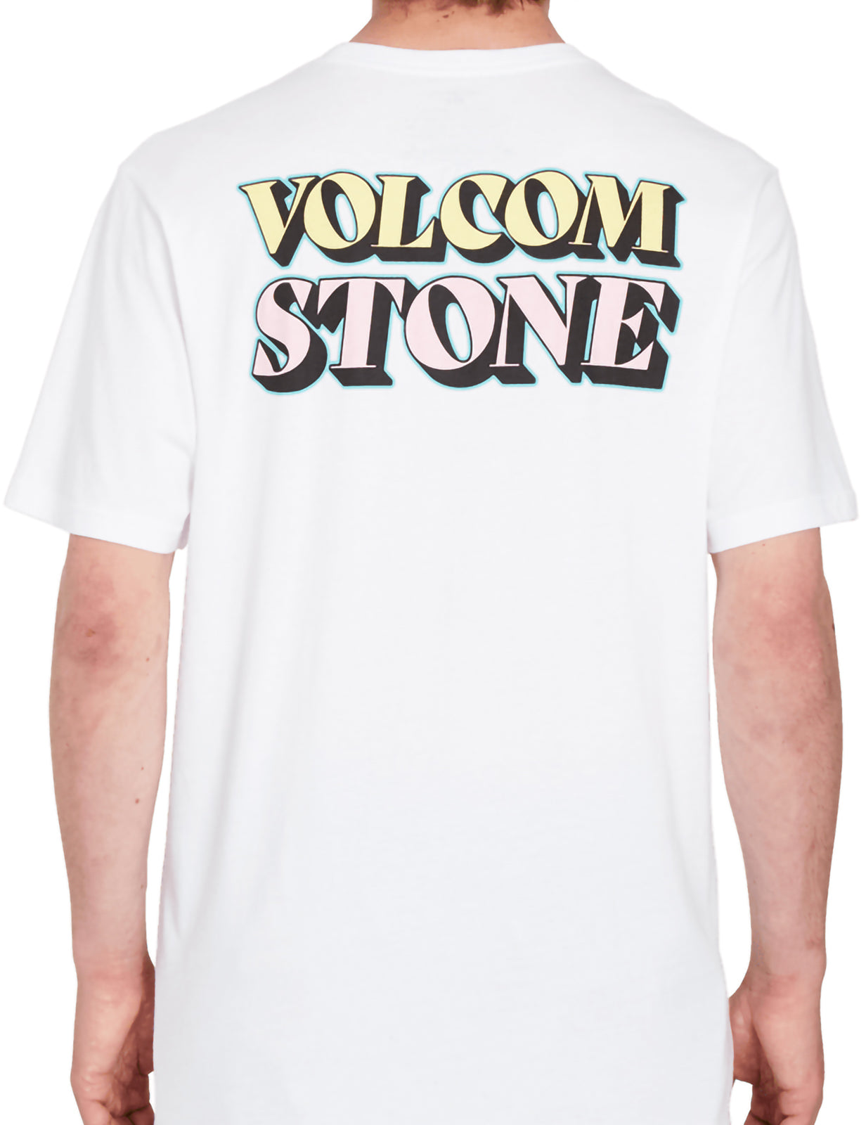 Volcom Stript Short Sleeve T-Shirt in White