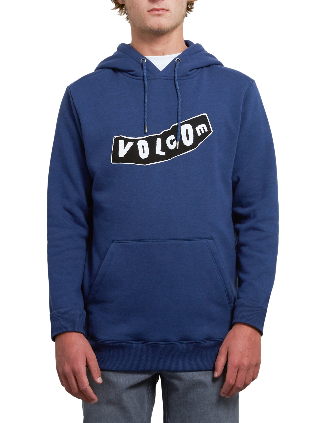 Volcom Supply Stone Pullover Hoody in Matured Blue