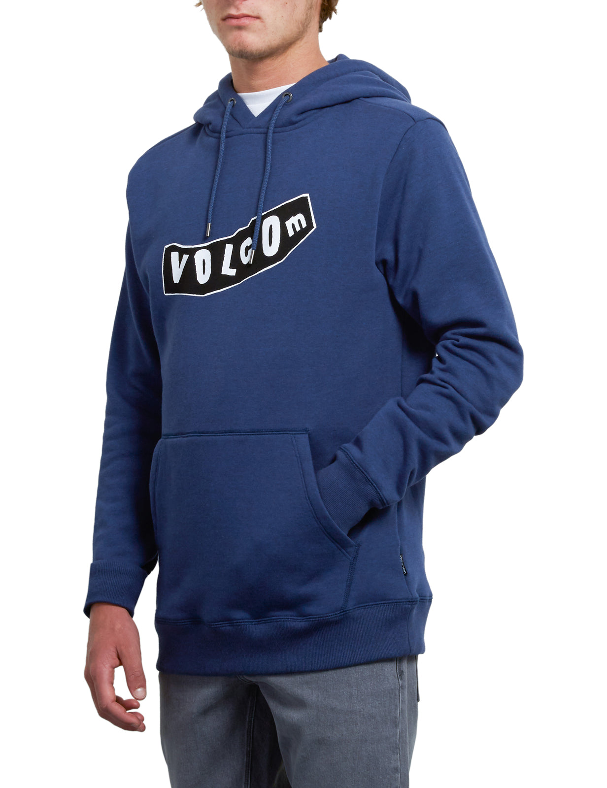 Volcom Supply Stone Pullover Hoody in Matured Blue