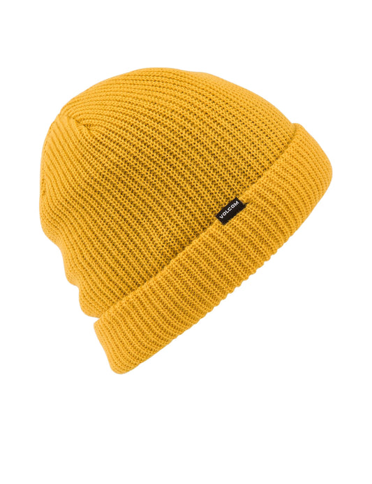 Volcom Sweep Lined Beanie in Resin Gold