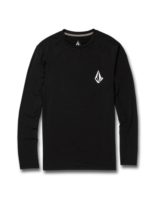 Volcom Taunt Long Sleeve Rash Vest in Black