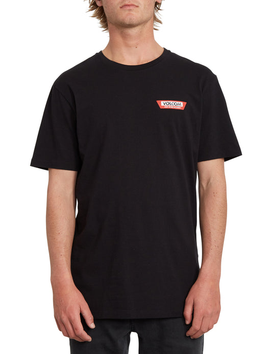 Volcom Trap Lightweight Short Sleeve T-Shirt in Black