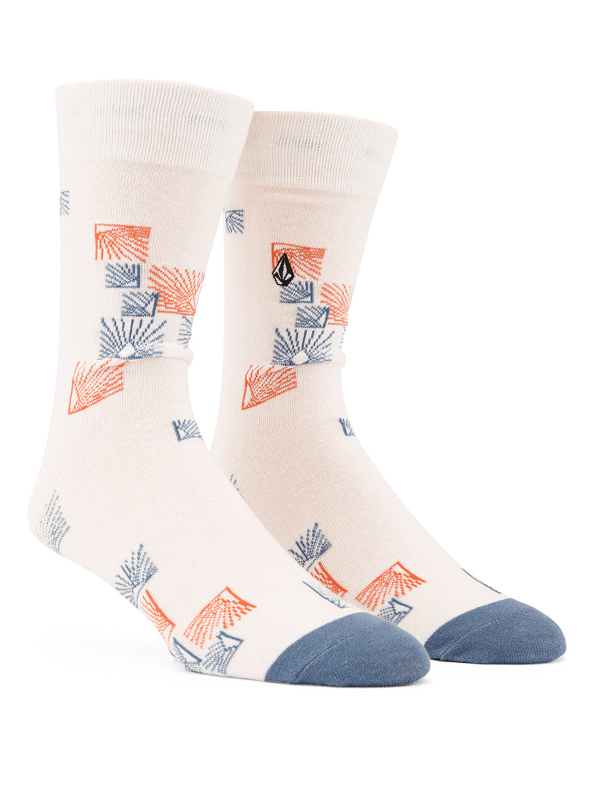 Volcom True Sock Crew Socks in Straw