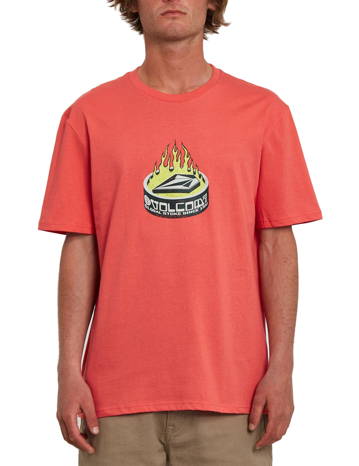 Volcom Tuna Short Sleeve T-Shirt in Cayenne