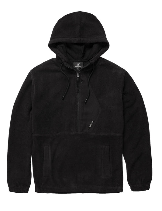 Volcom Unerstand Half Zip Pullover Hoody in Black