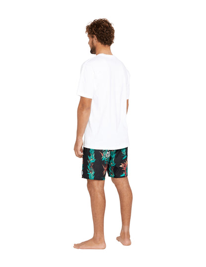 Volcom V Entertainment Pepper Stoney 17 Elasticated Boardshorts in Black