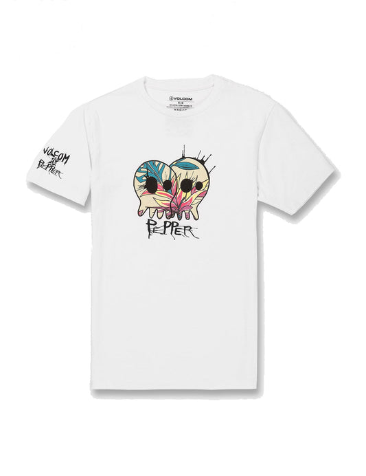 Volcom V Entertainment Skullconuts Short Sleeve T-Shirt in White